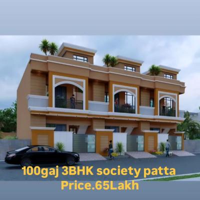 3 bhk Villas 100 gaj Society Patta